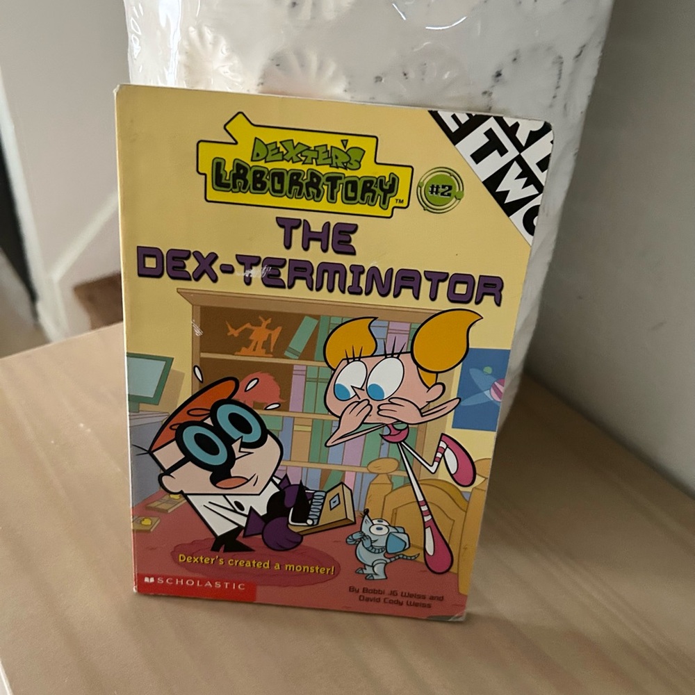 2002 Y2K Dex-Terminator Dexter’s Laboratory Paperback Chapter Book Scholastic